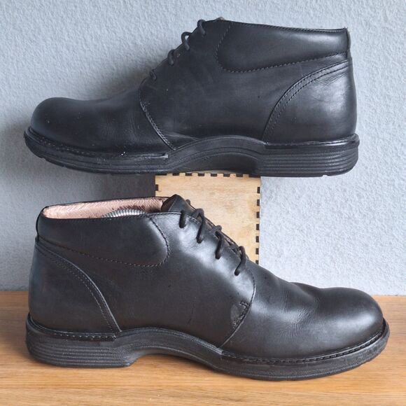 Dansko Mens 45 Jake Chukka Boots Shoes Black Calf Leather Lace Up 11.5 12 main image 5